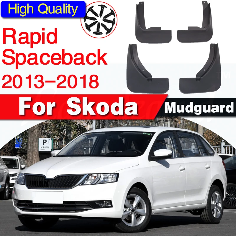 

Брызговики для Skoda Rapid 2013 - 2018 годов выпуска, 2016-2017