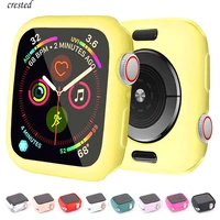 cover for apple watch case 44mm 40mm iwatch case 42mm 38mm accessorie silicone protector apple watch series 6 se 5 4 3