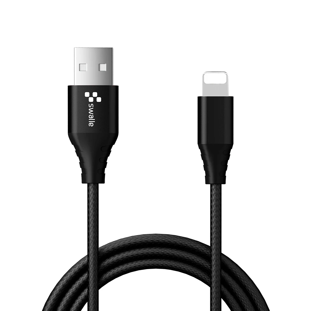 Swalle Micro usb type-C кабель для iPhone кабель освещения 0,2 м 1,2 м 3A провод для быстрого заряда type-C Магнитный кабель для зарядки телефона - Цвет: Black for Lightning