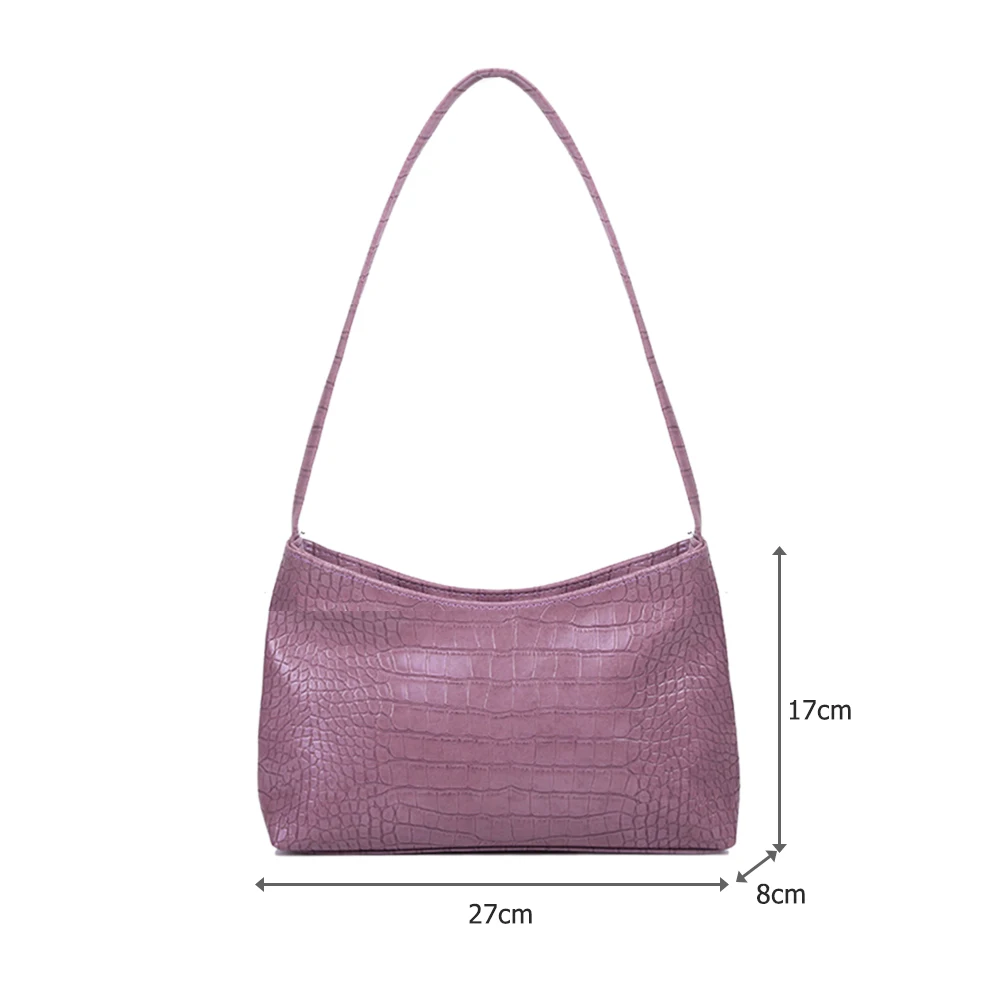 

Women PU Leather Shoulder Bags Solid Color Fashion Pattern Evening Clutch Elegant Lady Fashion Handbags Totes Hot Sale