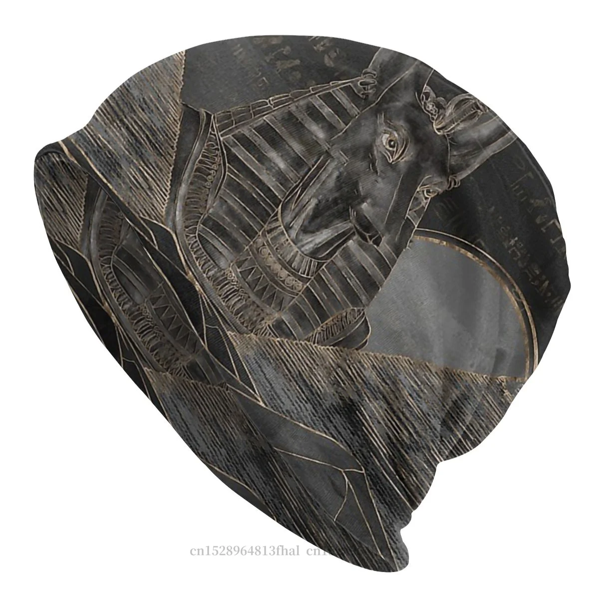 

Anubis On Pyramids Landscape Bonnet Homme Outdoor Skullies Beanies Hat Egyptian Mythology For Men Women Creative Cotton Hats