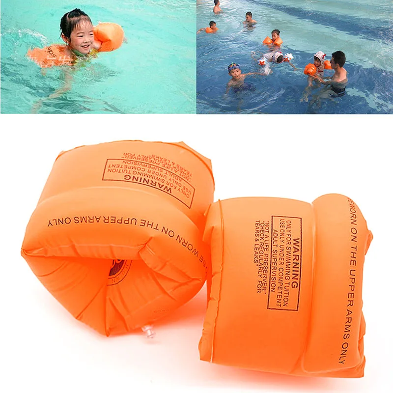 

New Swimming Arm Band Ring Floating Inflatable Sleeves For Adult Child One Pair