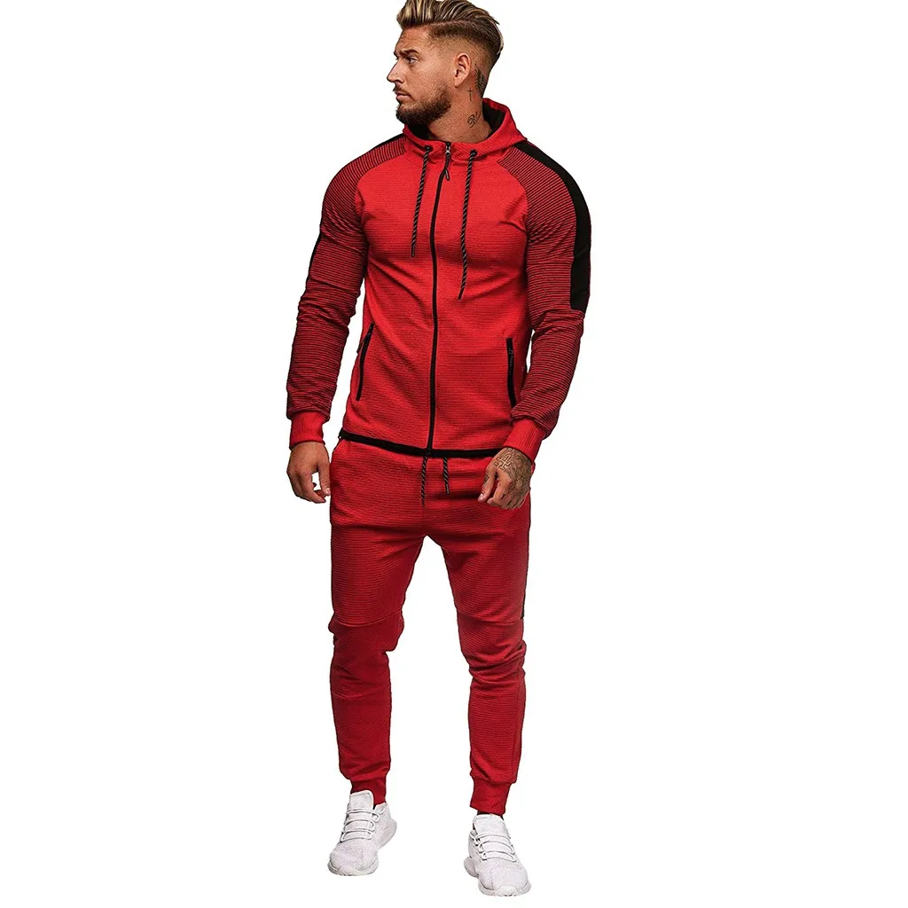 Мужские комплекты из 2 предметов спортивный костюм Мужская Осенняя толстовка на