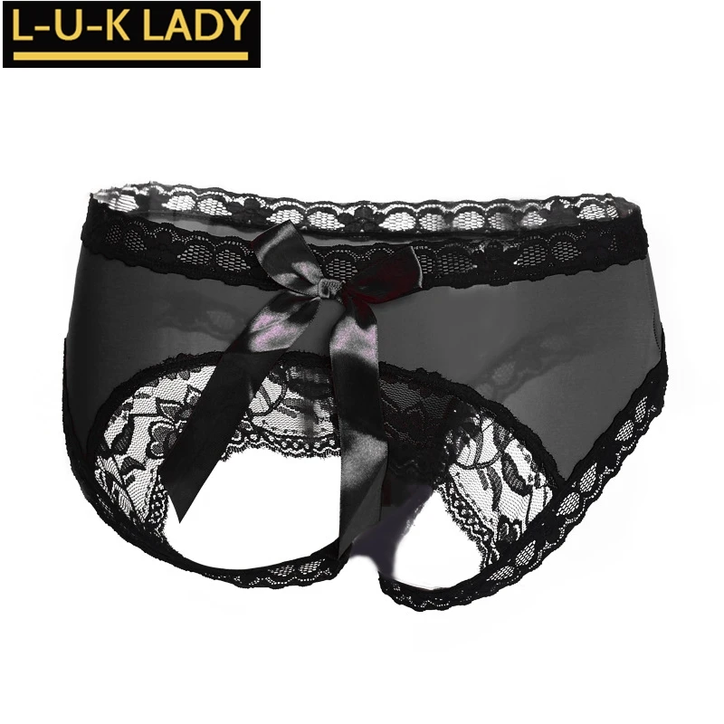 

L-U-K леди сексуальные трусы Для женщин Эротические трусы открытые ягодицы порно кружевное нижнее белье пикантная обувь с бантом и прозрачны...