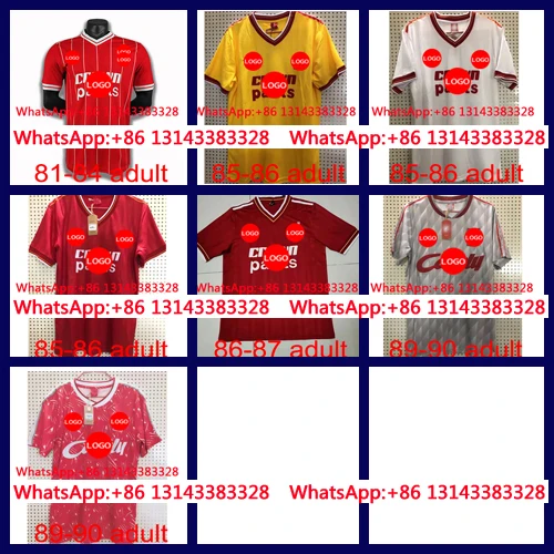

81-81 custom LiverpoolES 85-86 Retro 86-87 Top Thai Best quality Best sale 89-90 Free shirt +patch Top shipping