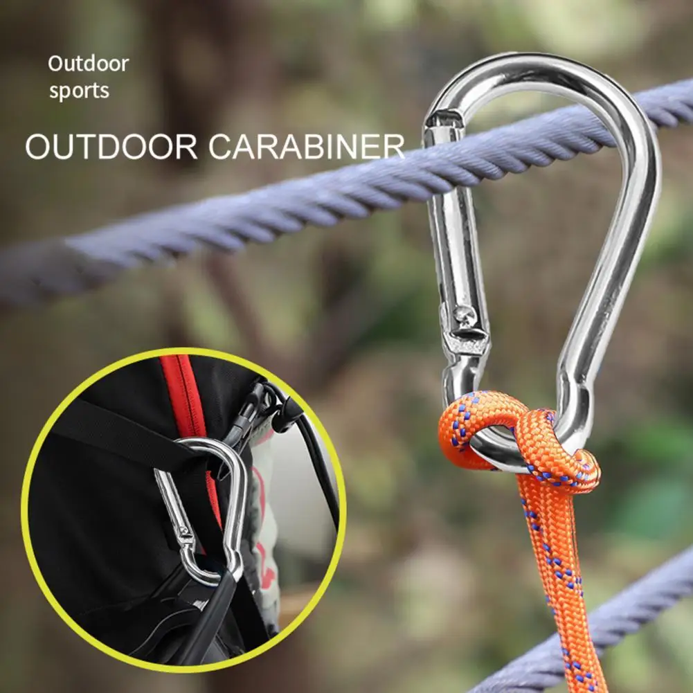 

20Pcs Carabiners Lightweight Multi-purpose Aluminium Alloy Locking Carabiners for Camping каѬабин