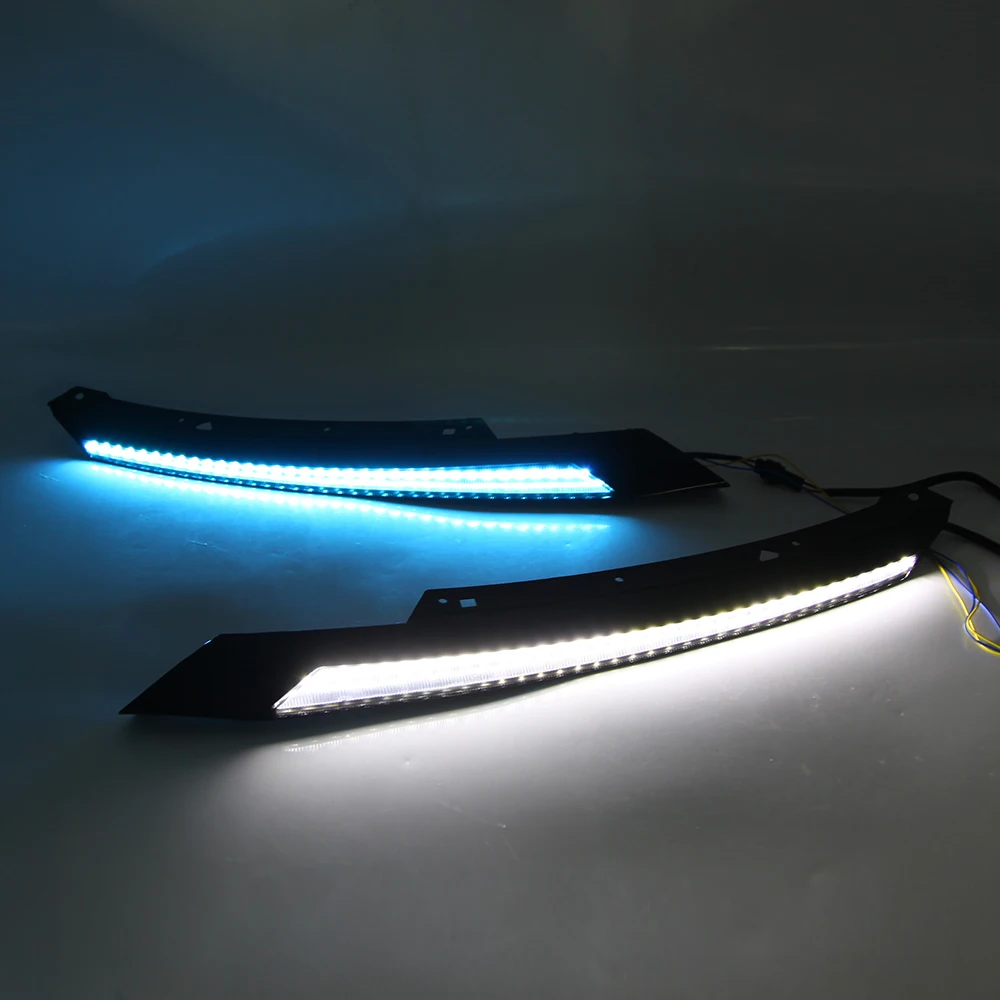 

Car Accessories For Honda Civic 2016-2021 LED Headlight Brow Eyebrow Daytime Running Light DRL With dynamic Yellow Turn signal