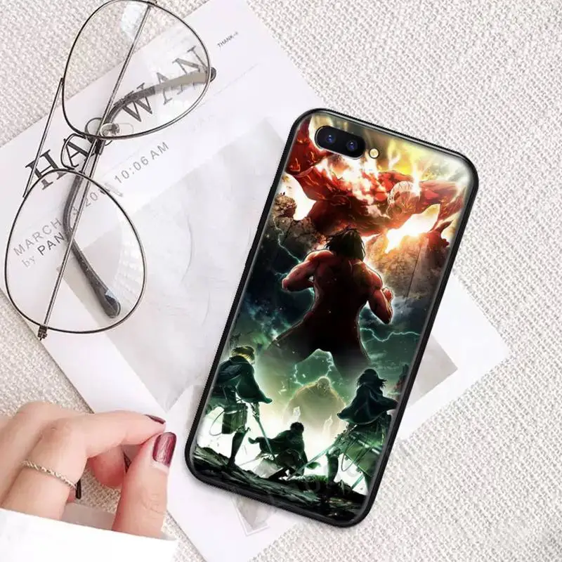 

attack on Titan cool anime Phone Case For OPPO R9 R11 R15 R17 RENO Realme S PLUS Normal 2z 3 5 C2 pro
