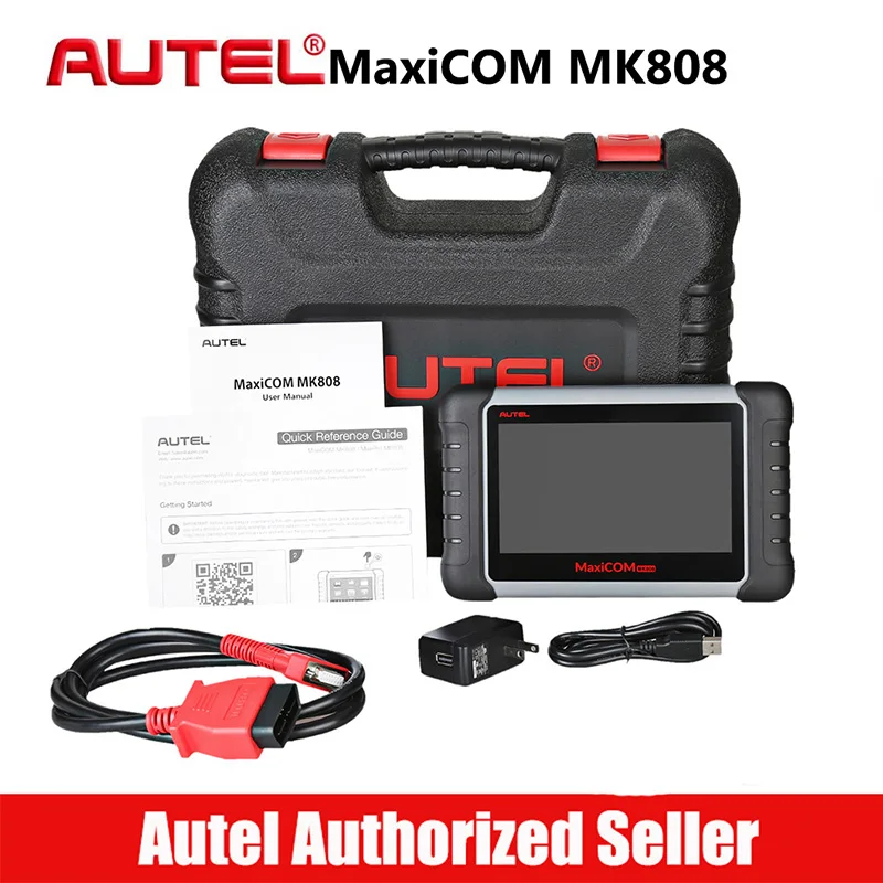 AUTEL MaxiCOM MK808 диагностический инструмент OBD2 сканер считыватель кодов OBDII Easydiag с полной системой как MD802 maxichek Pro MX808