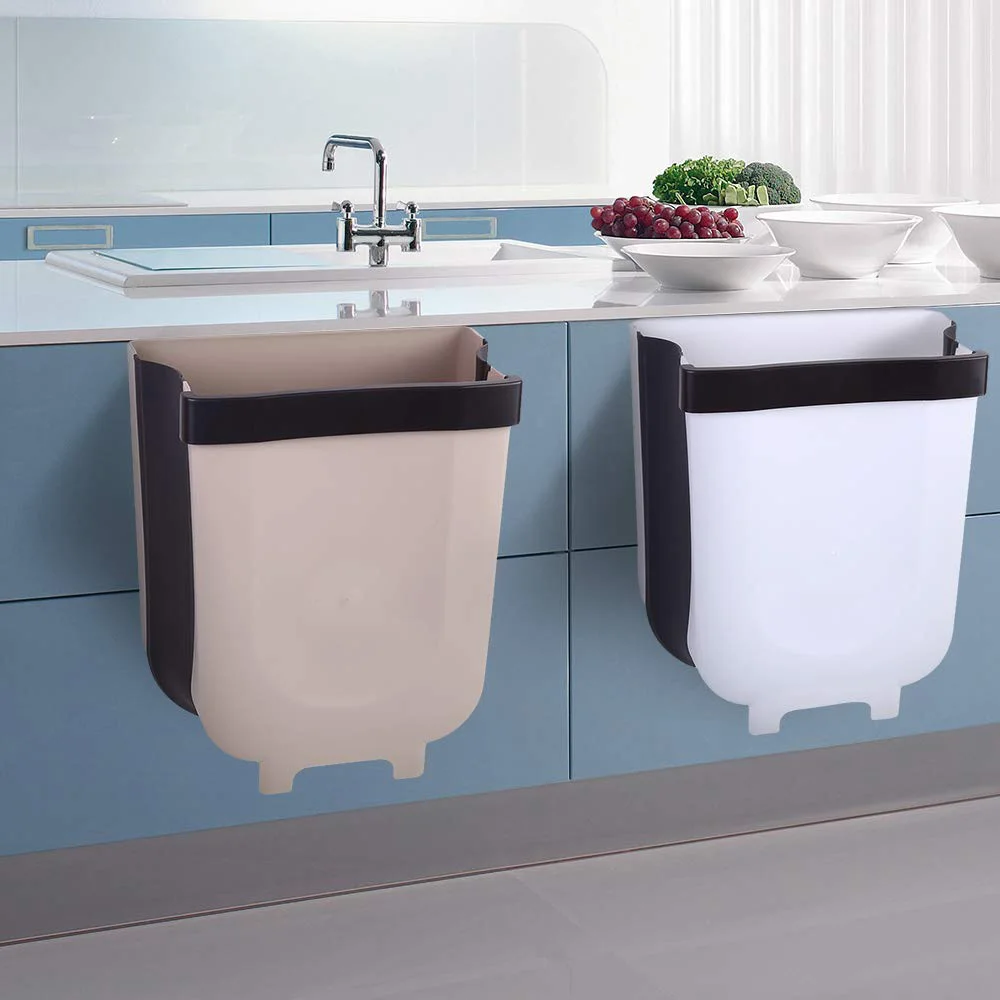 Настенный Складной мусорный бак на дверь кухонного шкафа подвесной для кухни