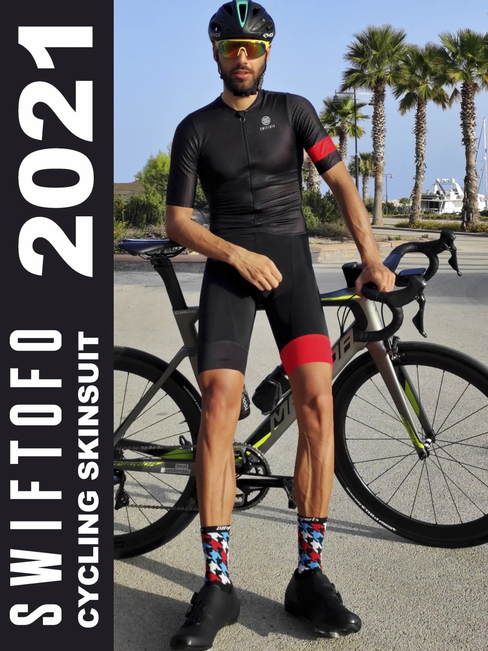 conjunto traje de triatlón mono Skinsuit para Ciclismo para hombre 