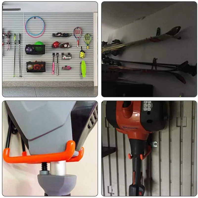 

Steel Garage Storage 9 PCS,Utility Double Hooks,Heavy Duty for Organizing Power Tools,Bulk Items,Wall Mount Tool Holder