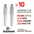 Универсальный флип-чехол для Mazda, флип-лезвие для Mazda M2 M3 M5 M6 M8, модели 27 #, 10 шт.