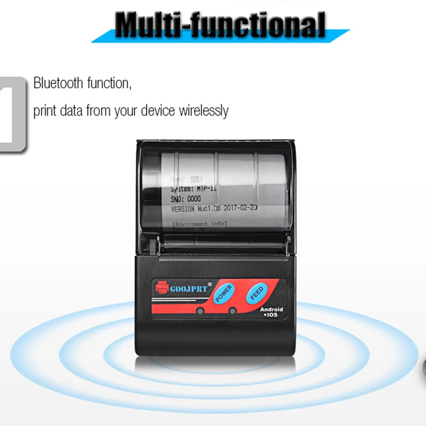 58 мм Мини Bluetooth Android IOS портативный мобильный Термальный чековый принтер для Windows