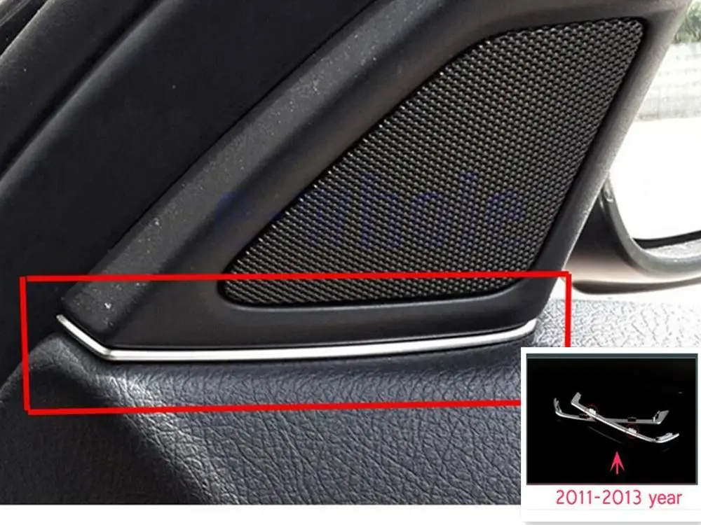 Передняя дверь твитер динамик Φ отделка для BMW 5 серии F10 2011 2017 Серебряный|Лепнина