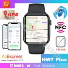 Смарт-часы IWO14 Pro Max, GPS, 7 моделей, HW7 Plus, NFC, мужские и женские Смарт-часы с пульсометром, водонепроницаемые часы PK IWO W27 W37 Pro X8 Max