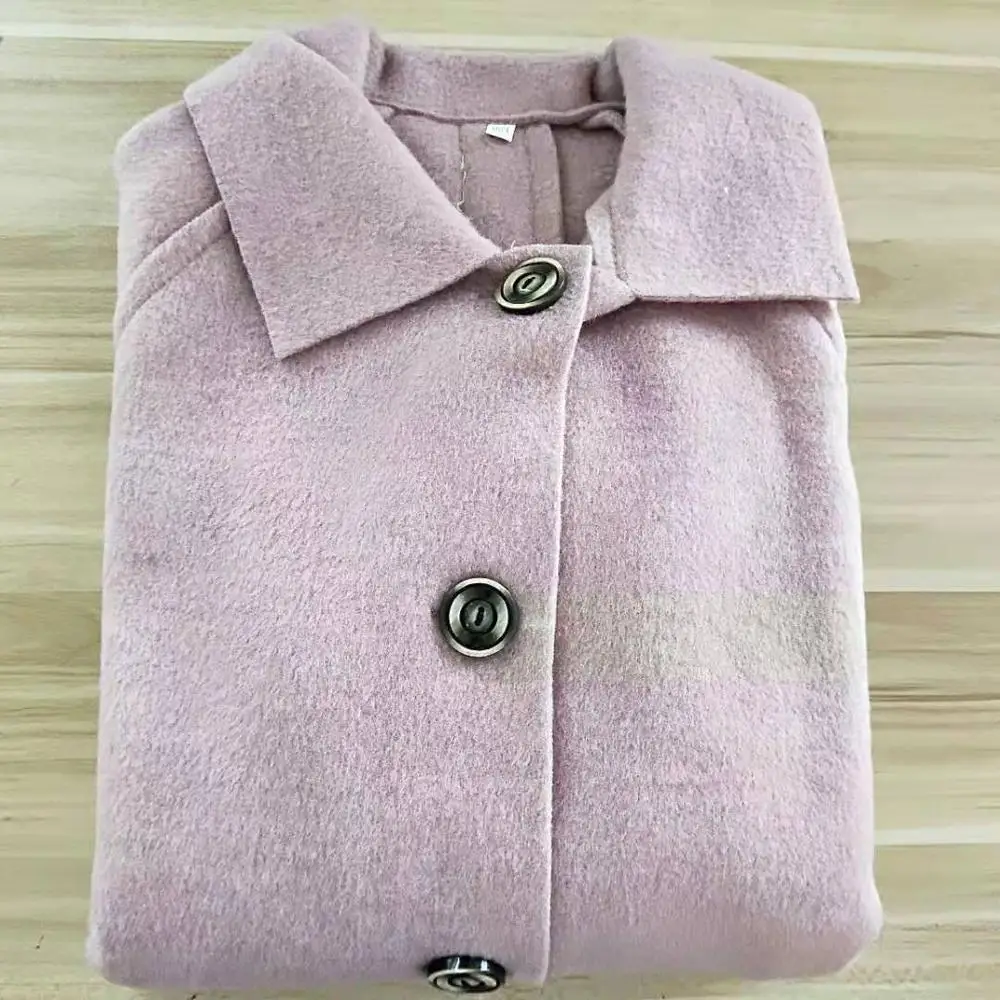 Детское шерстяное пальто плотный зимний комбинезон для девочек верхняя одежда