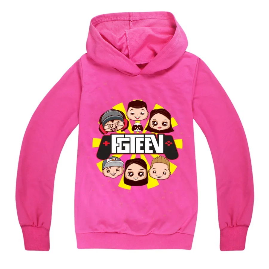 new fashion kids 2020 sport Girls Tops FGTeeV GURKEY FUNnel Vision Family Gaming Team Boys Children Pullover Hoodie Sweatshirt | Мать и