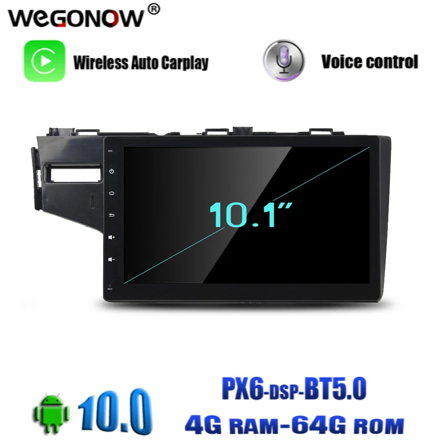 TDA7851 DSP Android 10 0 для Honda FIT 2014 2015 4 Гб 64 ПЗУ Автомобильная Лента Радио плеер GPS Glonass