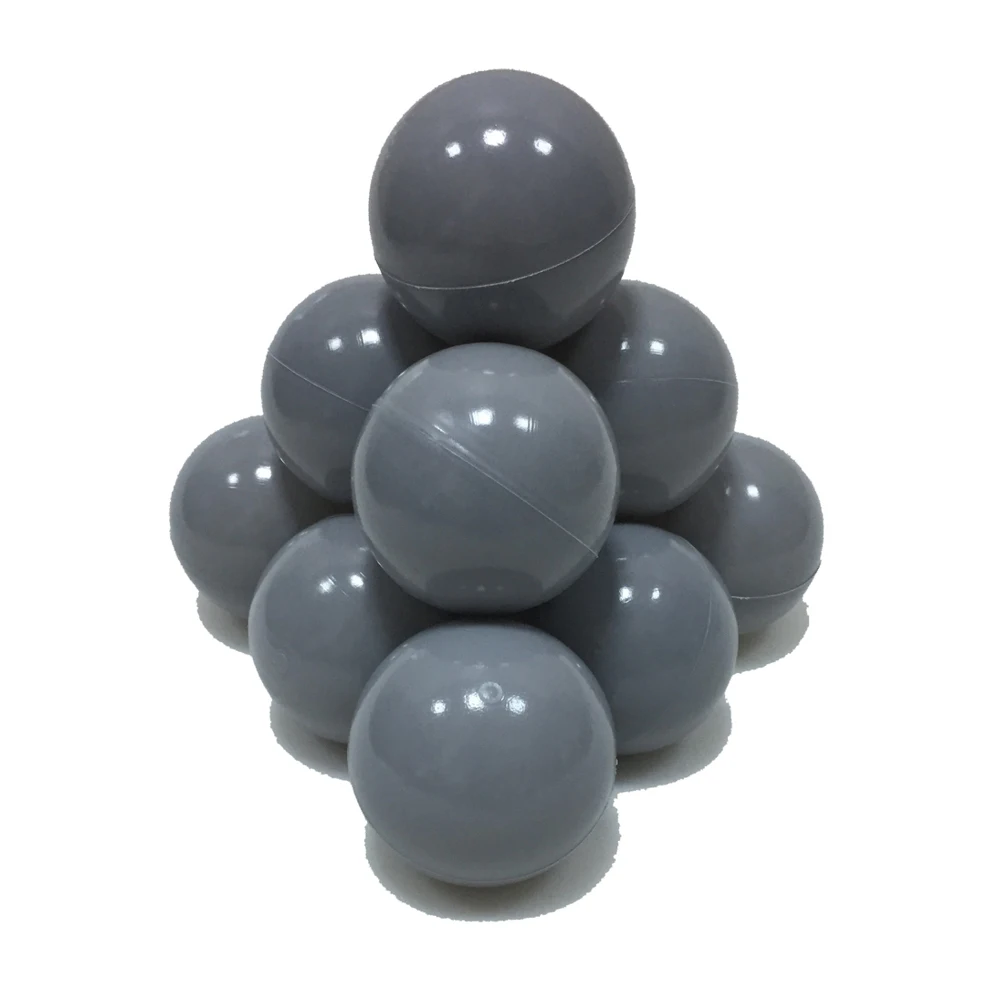 Шарики для бассейна 7 см 50 штук серые | Игрушки и хобби