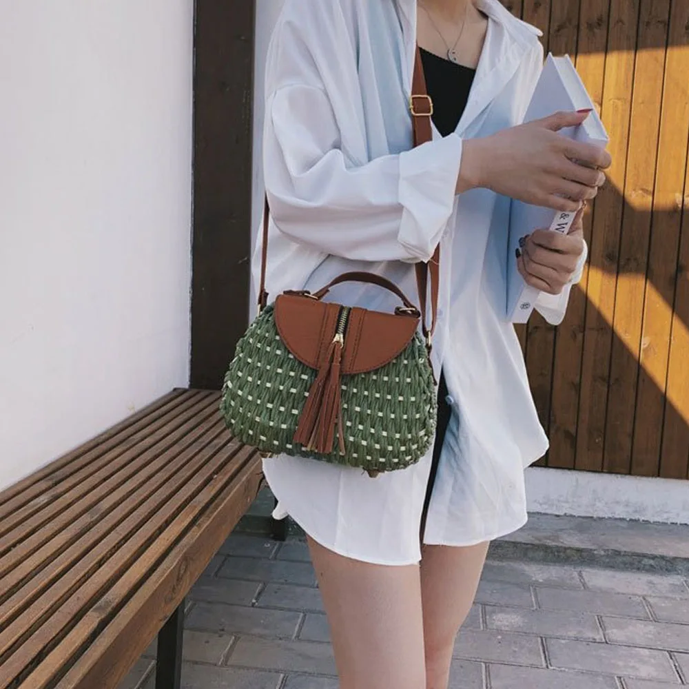 2019 модные дизайнерские женские плетеные сумки мессенджеры через плечо Ptgirl