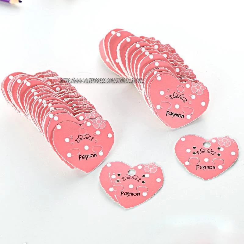 100 шт. модная бумага сделай сам ювелирный дисплей открытка серьги упаковка карта