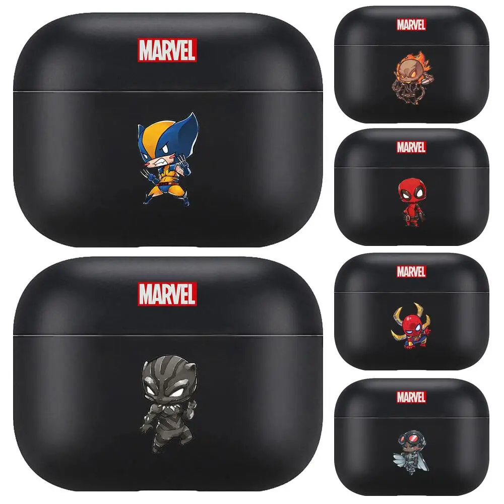 

Cute Marvel hero For Airpods pro 3 case Protective Bluetooth Wireless Earphone Cover for Air Pods airpod case air pod Cases blac