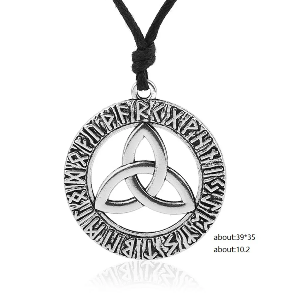 Круглый Кулон цепочка LIKGREAT Wicca ожерелье религиозное необычный кулон винтажный