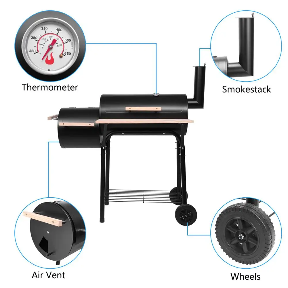 

Oil Drum Charcoal Furnace High Temperature Spray Paint 500-600 Degrees Diameter 15cm Plastic Grill BBQ Steel Folding Grill
