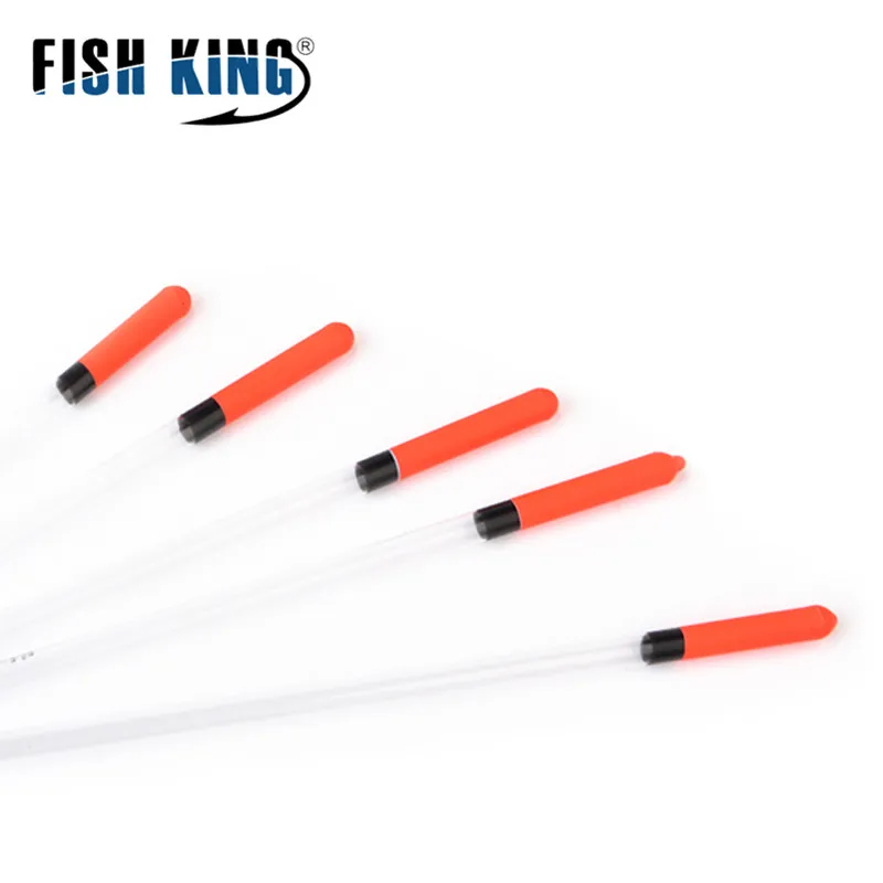 FISH KING 10 шт./лот 1 г/1 5 г/2 г/3 г пластиковая рыболовная плавающая трубка аксессуары