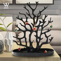 we black white coral earrings necklace ring pendant bracelet jewelry casesdisplay stand tray tree storage jewelry women gifts