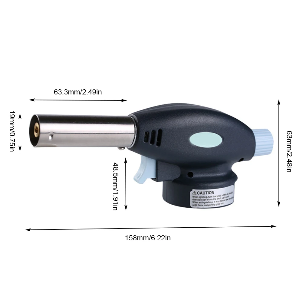 

Butane Torch Lighter Adjustable Flamethrower for Outdoor BBQ Grilling Flame Butane lighter Camping Tool