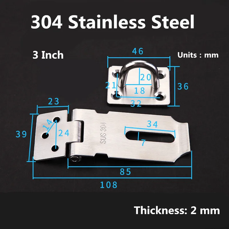 SUS304 железный ящик для шкафа застежка и штапельный замок пружинная защелка