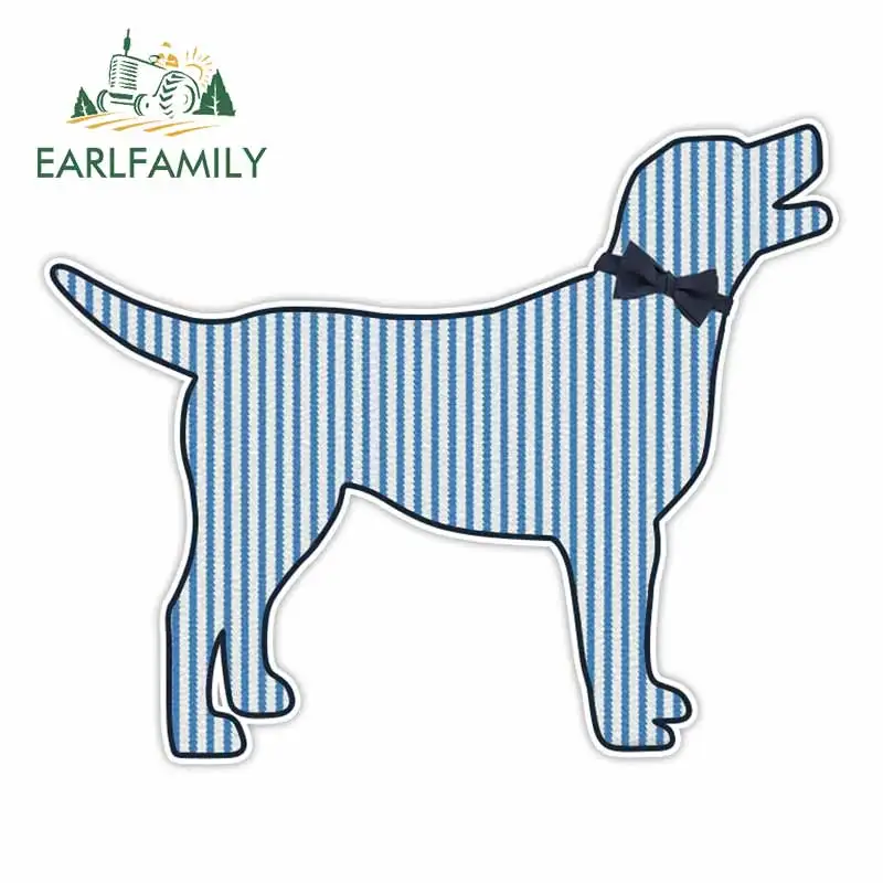 EARLFAMILY 13 см x 10 6 Seersucker наклейка для Лабрадора собаки стакан лэптопа грузовика окна