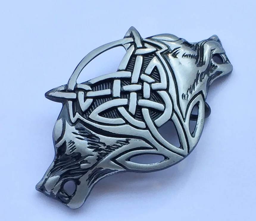 Двойной волк ковбойские джинсы Подарочная пряжка для ремня в западном стиле SW-BY887