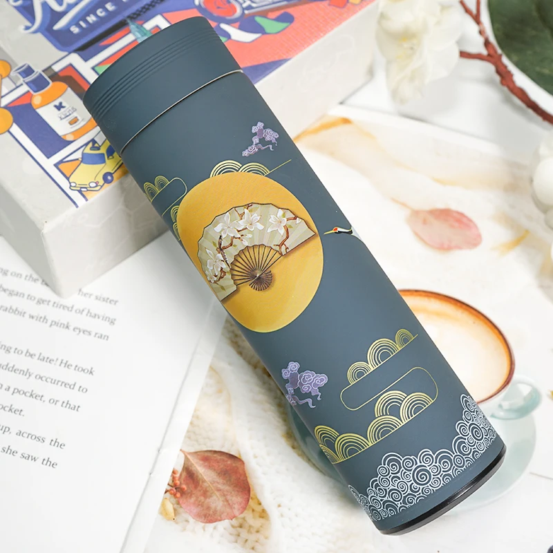 

Stainless Steel Chinese Style Warmer Thermos Design Bulk with Lid Travel Thermos Infuser Bottle Kubek Termiczny Thermoses BE50BW