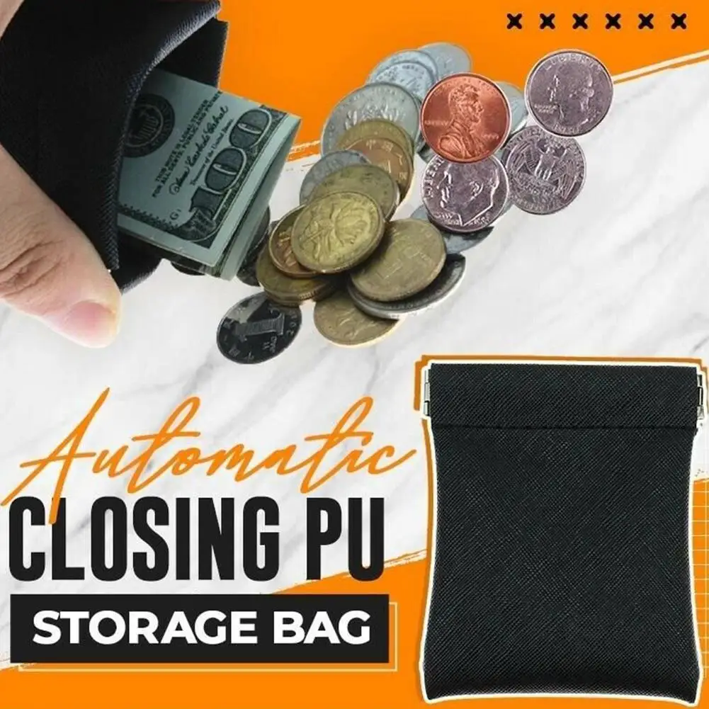 

PU Leather Coin Purse Women Men Small Mini Short Wallet Bag Money Change Key Earbuds Headphone Credit Card Holder for Kids Girl