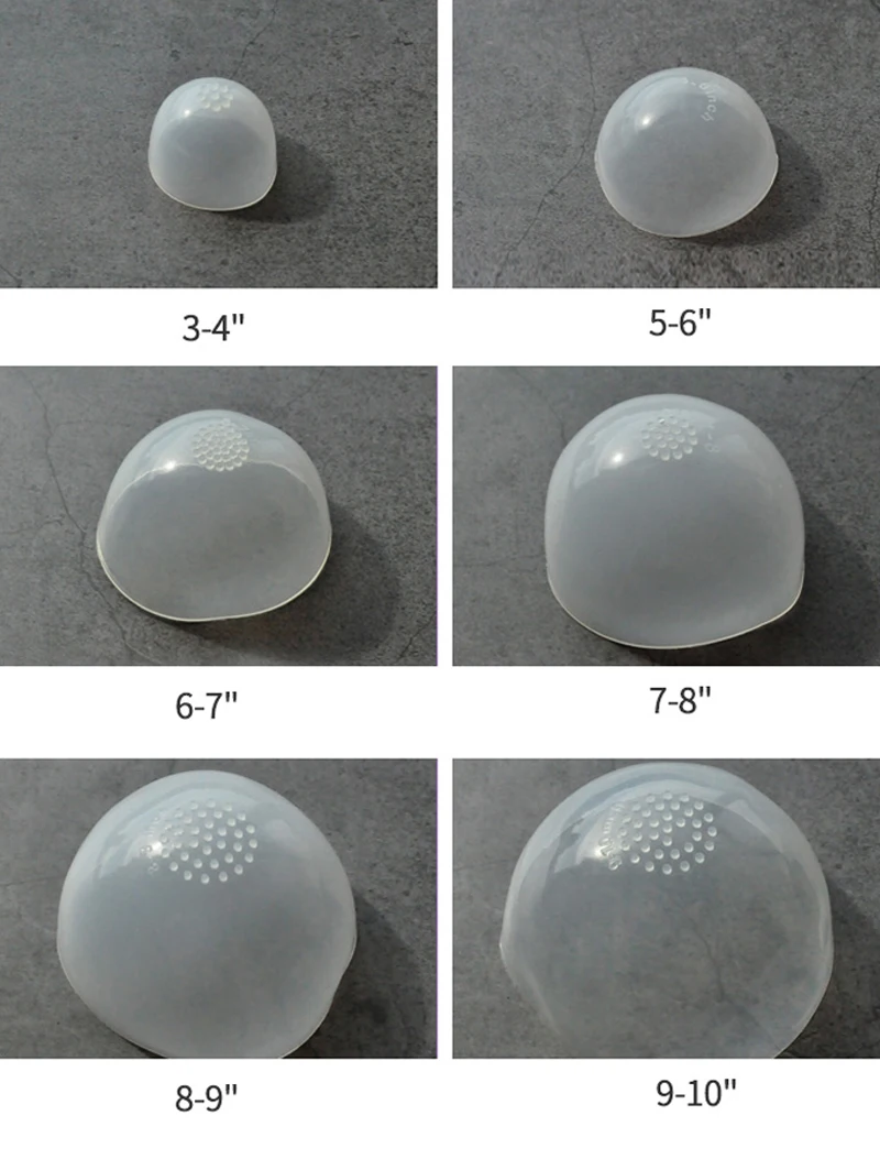 Прозрачная силиконовая защитная крышка для парика с головой 1/3 1/4 1/6 1/8 куклы BJD