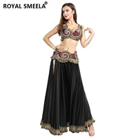 royal smeela professional belly dancing outfit belly dance costume belly dancing brabeltskirt 3pcs set tribal dance costume