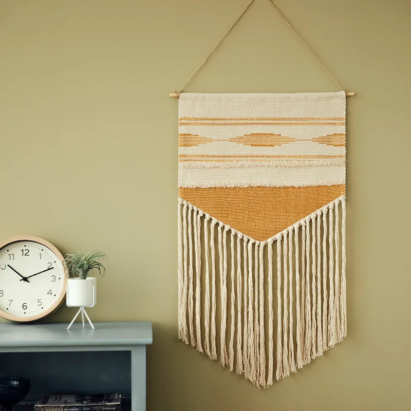 

Boho Hanging Tapestry Vintage Fabric Macrame Decoration Watt-hour Meter Box Cover Hotel Hanging Blanket Home Office Wall Decor