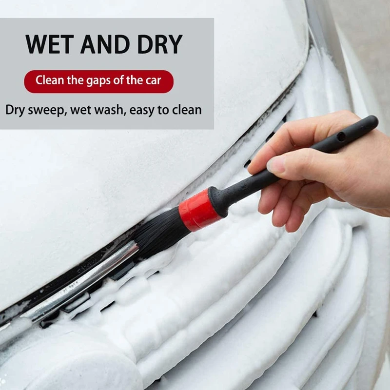 

Car Auto Detailing Brush Set, Automotive Detail Brushes Cleaner for Cleaning Automotive Interior, Exterior 10 Pcs