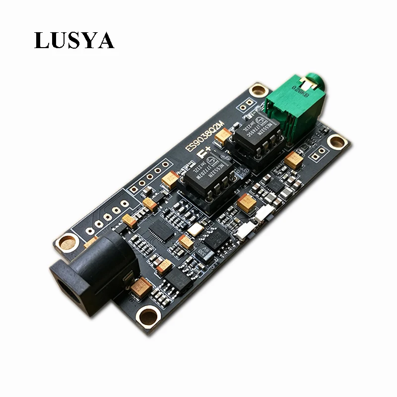 Плата декодера Lusya ES9038Q2M вход I2S ES9038 Асинхронный модуль USB может использоваться с
