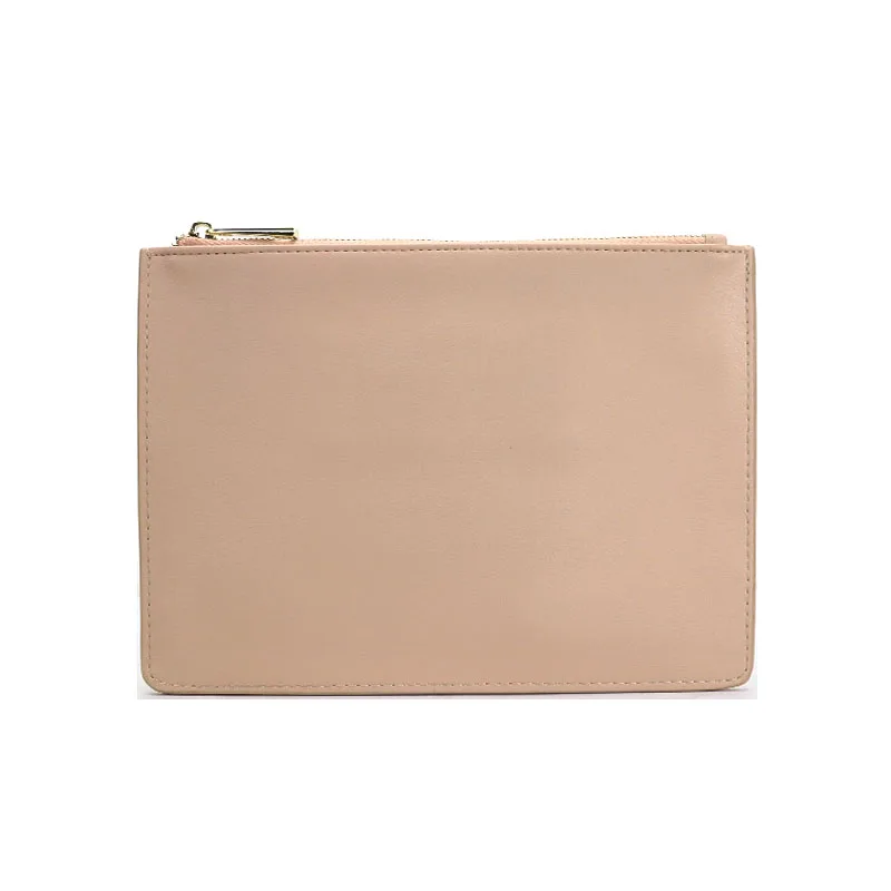 Nude 1 smooth Монограммовые отдельные буквы для женщин PU saffiano сумка дамская веганская кожаная клатч Маленькая женская сумочка кошелек - Цвет: Nude 1 smooth