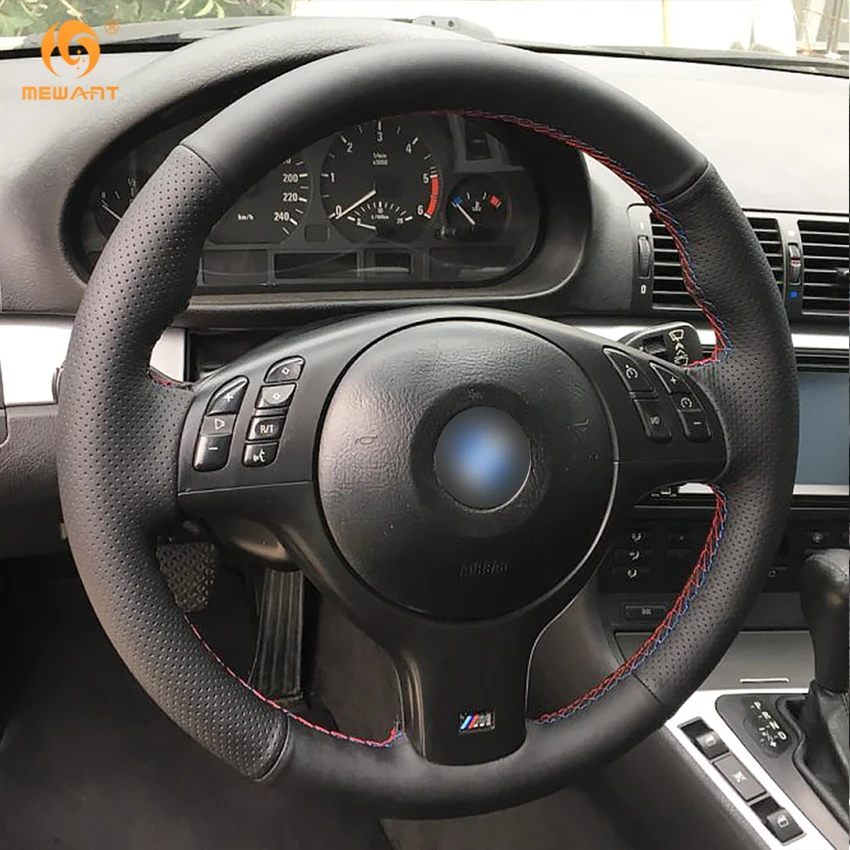 MEWANT для BMW E46 E39 330i 540i 525i 530i 330Ci M3 2000 2003 черная натуральная кожа автомобильные чехлы