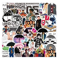 50pcs new the umbrella academy sticker gift toy tv series graffiti stickers to diy stationery water bottle ps4 laptop car