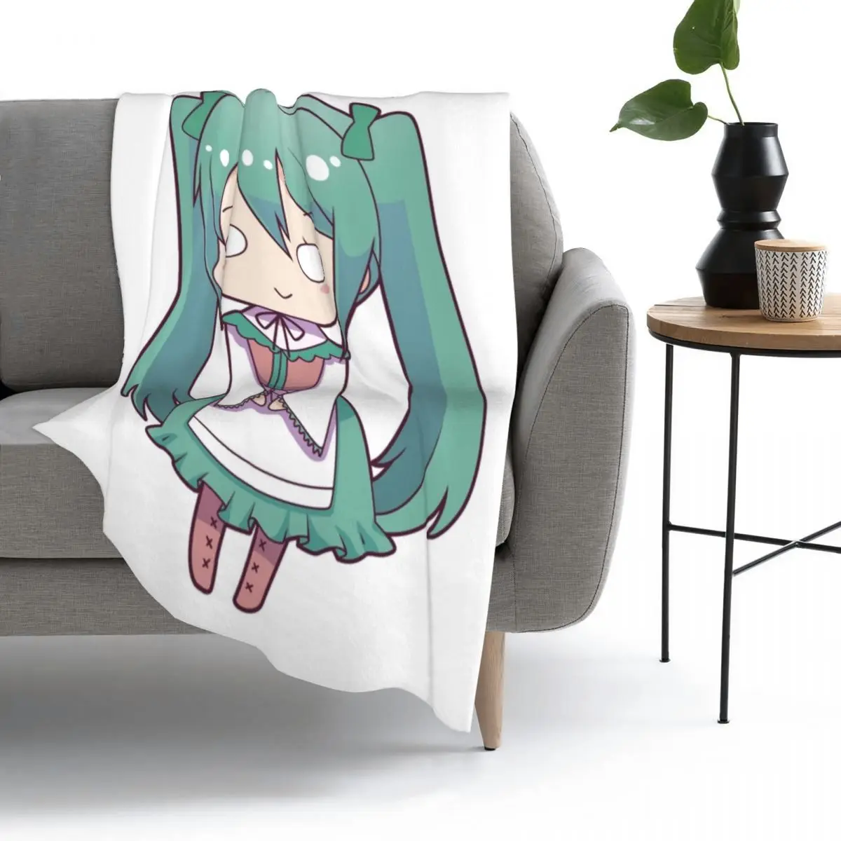 

Miku Chan Throw Blanket Fleece Throw Blanket Bed Blanket Sofa blanket Plush Flannel Cozy bedding On Home travel Adult child