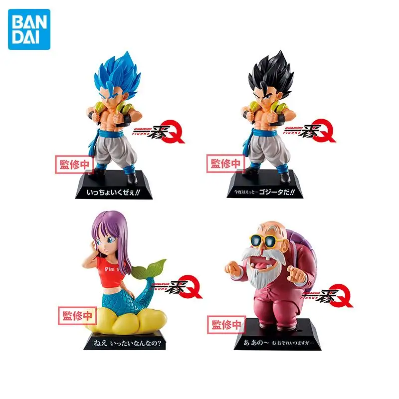 

4 шт. Оригинальный BANDAI Dragon Ball Z Каме сеннин Gogeta Q новейшие экшн-фигурки из ПВХ коллекционные модели игрушек аниме, игрушки для детей