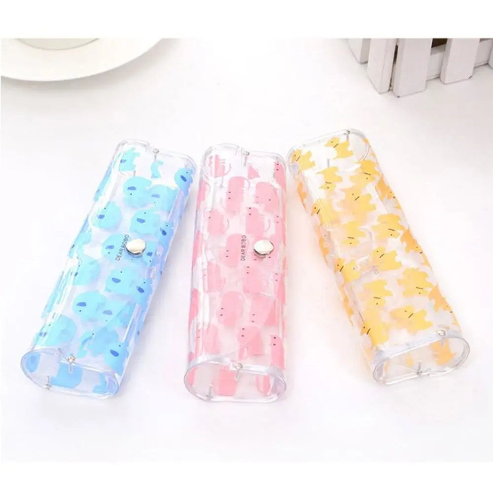 Милый прозрачный Чехол для очков прозрачная стеклянная защитная коробка