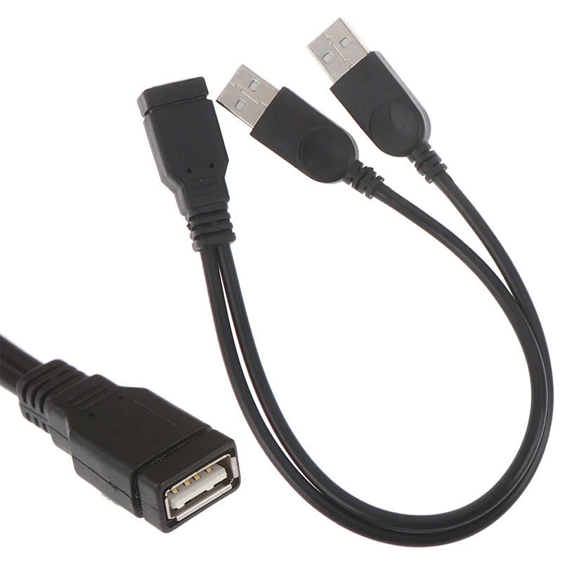 USB 2 0 мама к usb папа кабель двойной разветвитель Кабель удлинитель питания |