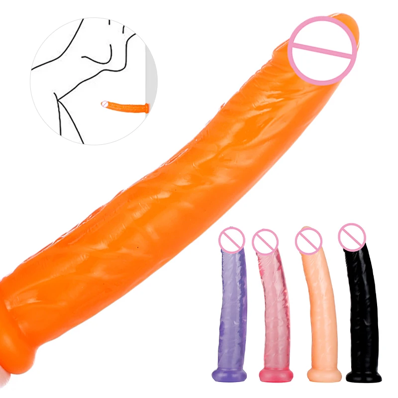 Мягкий Реалистический Пенис анальные пробки Анальная пробка толкая